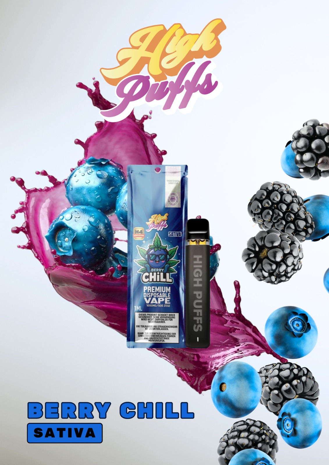 High Puffs – Berry Chill (Sativa)